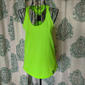 Under Armour heat gear run tank XS in green